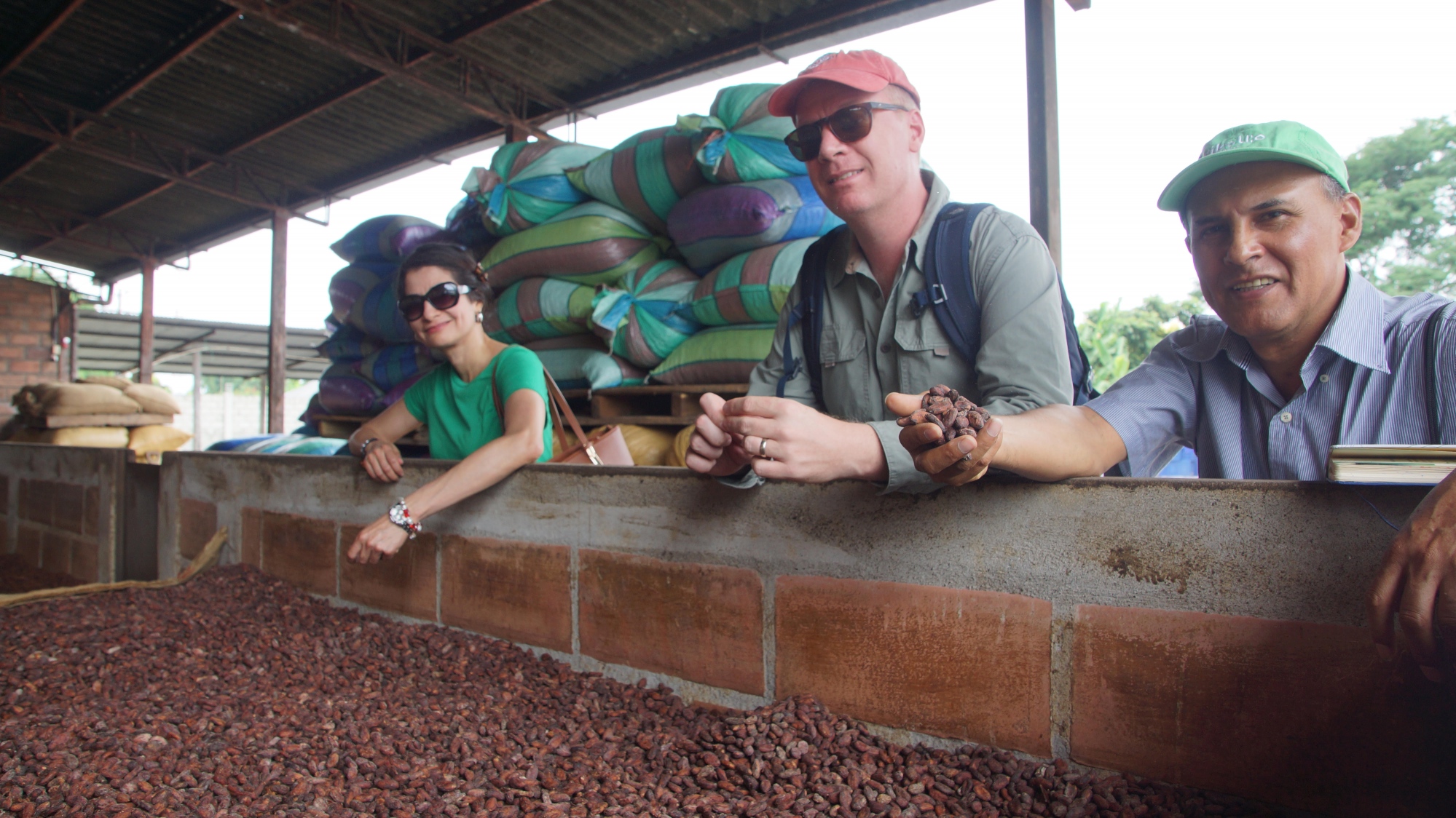 Lutheran World Relief staff at the site of MOCCA program