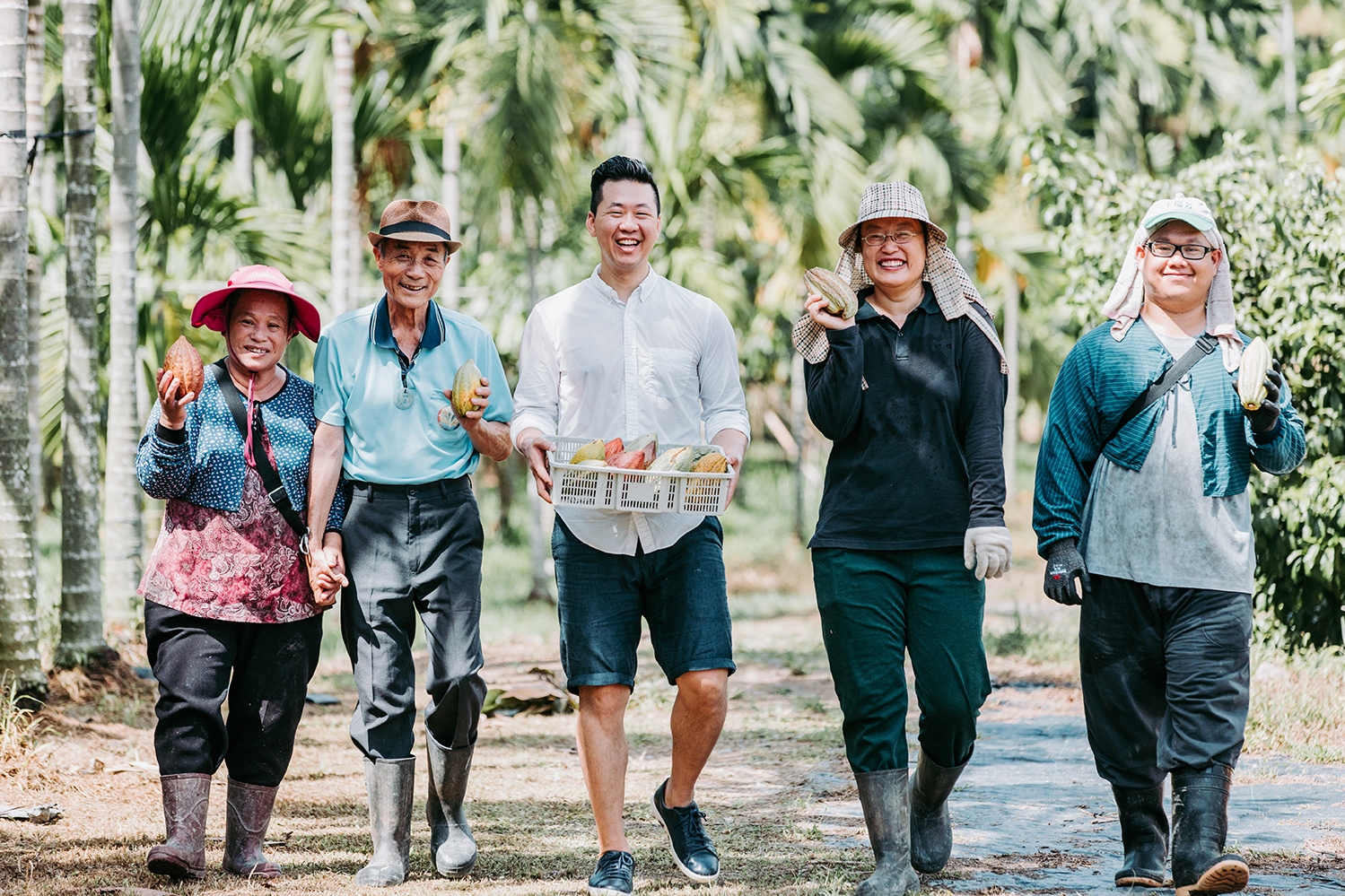 Cacao farmers in Taiwan